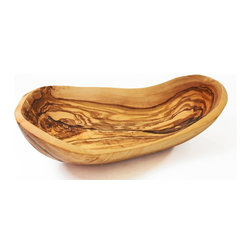 Le Souk Olivique - Olivique Natural Form Oval Bowl, 8" - Fruit Bowls And Baskets