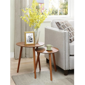 Convenience Concepts Oslo Java Nesting End Tables in Cherry Wood Finish