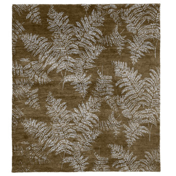 Maitland Wool Hand Knotted Rug, 6' Square
