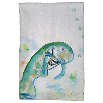 Betsy's Manatee Kitchen Towel - Two Sets of Two (4 Total)