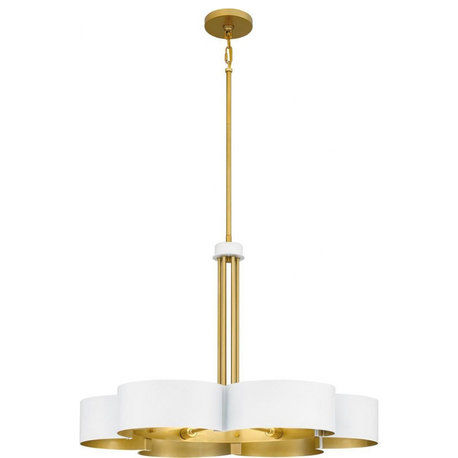 6 Light Chandelier In Contemporary Style-20.5 Inches Tall and 28 Inches