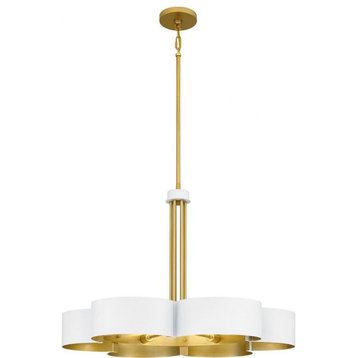 6 Light Chandelier In Contemporary Style-20.5 Inches Tall and 28 Inches