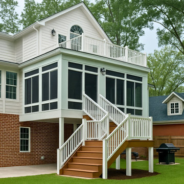 Multi-Tiered Sunroom with Upper Deck – Goose Creek, SC