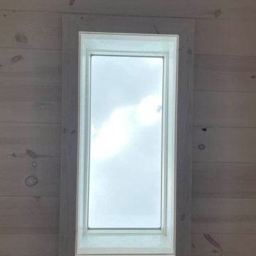 Pickled Pine Vaulted Ceiling Skylight
