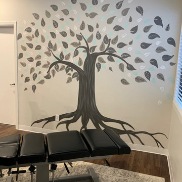 Patient Area with Custom Mural by Stacy