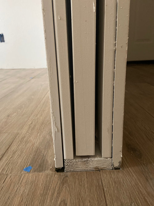 Pocket door gap help!!