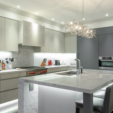Fenix kitchen cabinets
