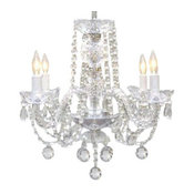 Swarovski Crystal Trimmed Chandelier Murano Venetian Style All Crystal