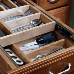 Base Wood Tiered Cutlery Divider - Kitchen Cabinetry