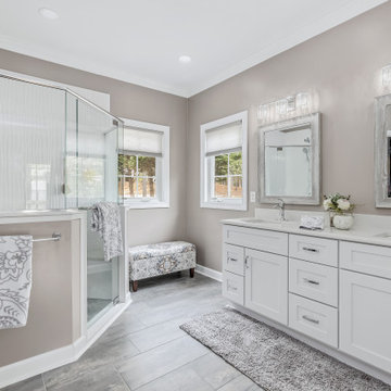 Transitional Main Bathroom Design Pinehurst, NC