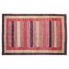 Modern Gabbeh Rug, Hand Knotted 100% Wool 5'X8' Striped Colorful Area Rug