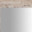 Solid Lime Wood Square Wall Mirror, Cream, 60x60 cm