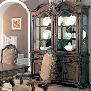 Saint Charles Buffet and Hutch with Two Glass Doors - Coaster Co.