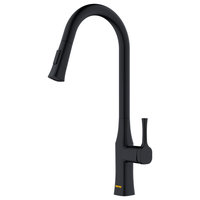 Karran KKF140 1-Handle Pull-Down Sprayer Kitchen Faucet, Matte Black