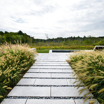 Fish Brook Overlook - Granite and Natural Stone Pool Terrace and Gunite Lap Pool