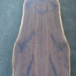 Curvy Backed Walnut Dining Chair - Dining Tables