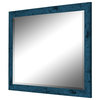 Dorian Vintage Barnwood Blue Wall Mirror 21.75"x57.75"