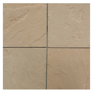 Peach Blossom Natural Cleft Face & Back Sandstone Paver Versailles Pattern  — Stone & Tile Shoppe, Inc.