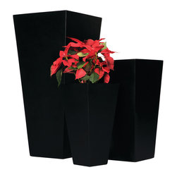 Fibrestone Contemporary Tapered Planter - Outdoor Plant Pots & Planters