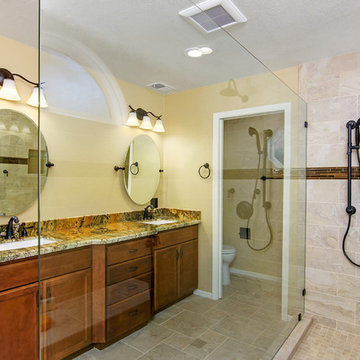 Escondido Master Bathroom Remodel with Large Walk In Shower by Classic Home Impr
