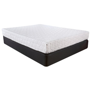 8" Three Layer Gel Infused Memory Foam Smooth Top Mattress Queen