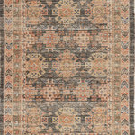 KAS - KAS Morris 2220 Mediterra Rug, Charcoal, 5'0"x7'0" - Our Morris rugs portray the beauty of old world tradition with a modern twist. Hand-woven jute and polyester chenille chindis designed with vibrant and trendy colors in distressed traditional prints. Keeping the tradition authentic, these rugs are made in India and have a low pile height. These rugs are a beautiful accent piece whether your style is classic and traditional or unique and trendy.