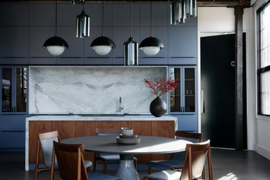 Example of a huge urban dining room design in New York
