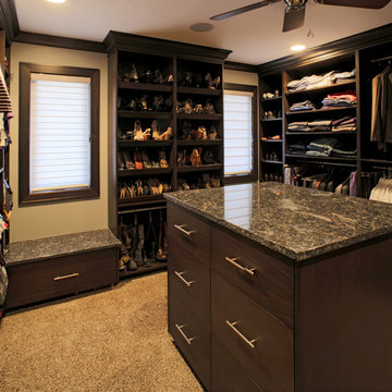 Modern Shaker Walnut cabinetry