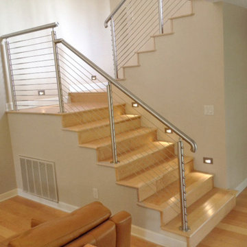 Round Stainless Steel Cable Stair Railing Bakersfield, CA