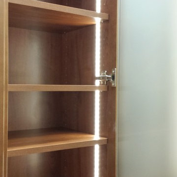 Wood and Melamine master closet