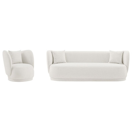 Manhattan Comfort 2-Piece Siri Sofa and Accent Chair