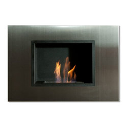 Quadra Bio Ethanol Recessed Fireplace - Indoor Fireplaces