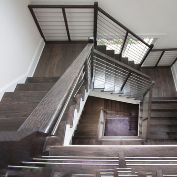 Project #50 | Geometric Staircase with Contrasting Tones