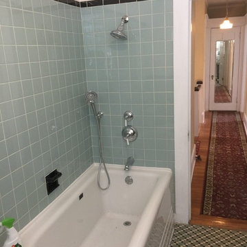 Custom shower in bathroom renovation