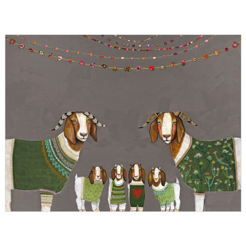 "Goats In Sweaters" Canvas Wall Art by Eli Halpin
