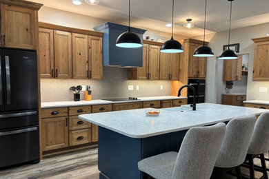 Example of a country kitchen design in Other