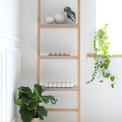 Silo Leaning Shelves (latte, white or oak) - Display And Wall Shelves 