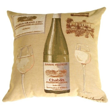 Pillow Decor - Fabrice de Villeneuve White Wine Pillow