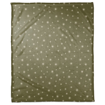Green Twinkle 50x60 Coral Fleece Blanket