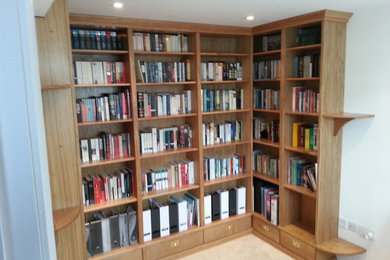 Library in solid English Oak