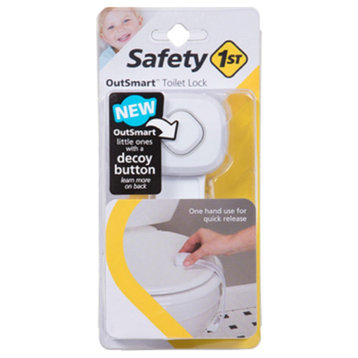 Safety 1st HS288 Outsmart Toilet Lock, White
