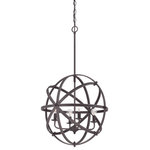 Savoy House - Savoy House Dias Orb Pendant, English Bronze - 7-4353-4-13 - Savoy House's Dias is the perfect unique and futuristic pendant for your home. Savoy House's designs will delight, intrigue and surprise even the most discriminate eye. Available in Chrome or English Bronze.