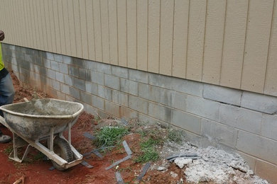 Block retaining wall/Concrete slab/additional driveway