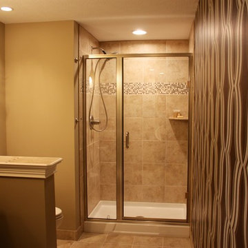 Basement bathroom remodel
