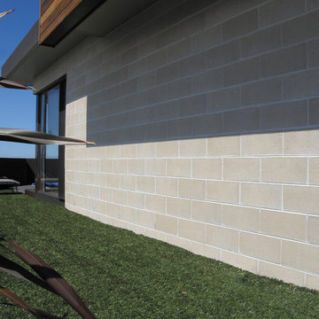 Austral Masonry Smooth Face Blocks in 'Riverstone'