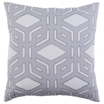 Millbrook by A. Wyly for Surya Down Pillow, Gray, 20' x 20'