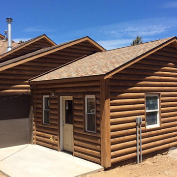 Howard, Colorado Round Log Home