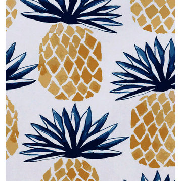 Pineapple Stripes, Geometric Print Placemat, Blue