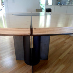 Modern Dining Room Table with Lazy Susan - Dining Tables