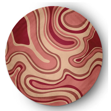 Agate Rug, Coral, 5' Round